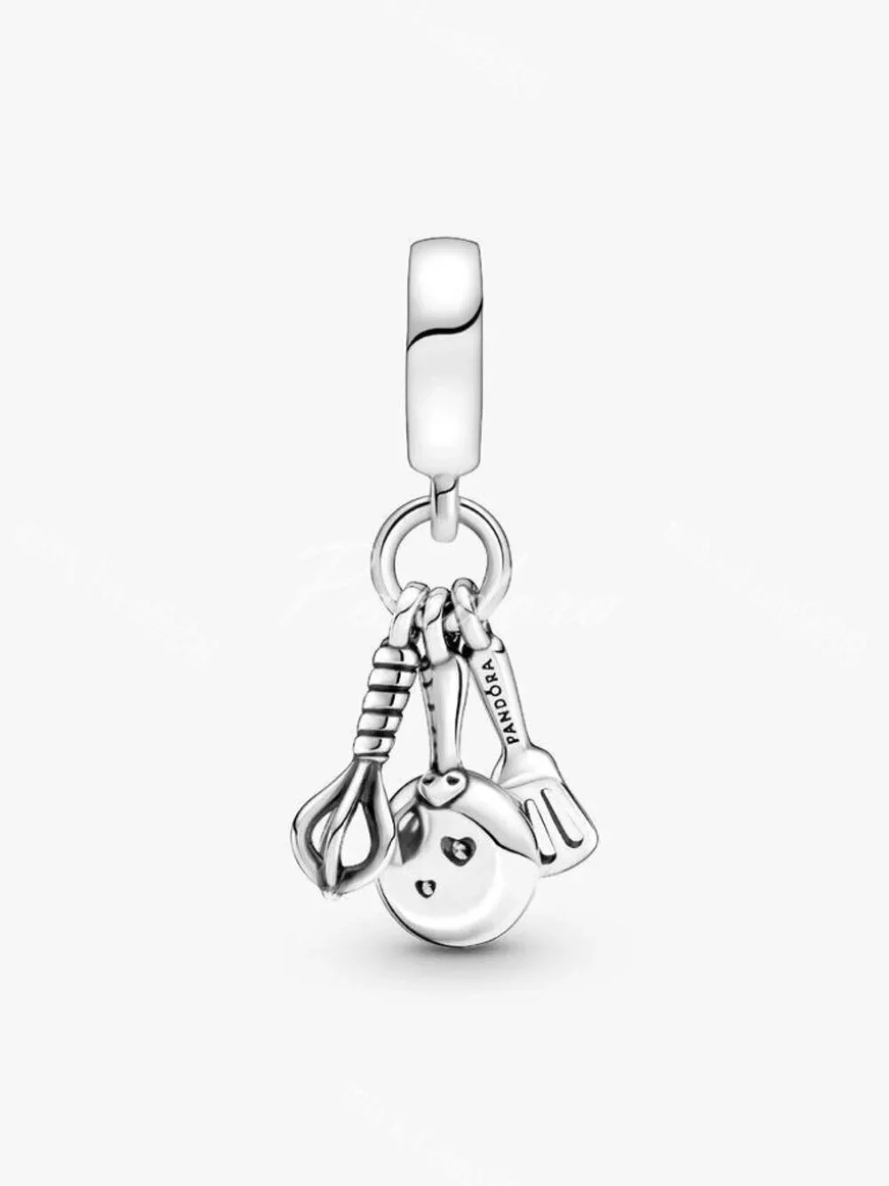 Pandora Spatula, Frying Pan & Whisk Dangle Charm